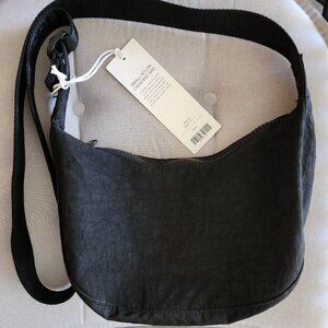 BAGGU Small Nylon Crescent Bag Black